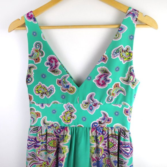 Tibi Silk Paisley Maxi Dress Size 4 - Picture 5 of 12